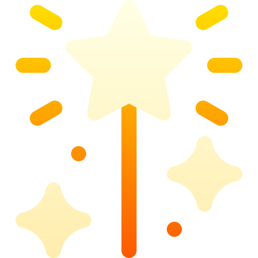 마법의 지팡이 Basic Gradient Gradient icon