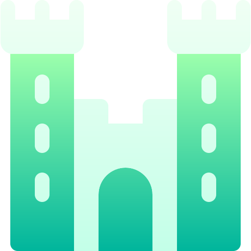 Castle Basic Gradient Gradient icon