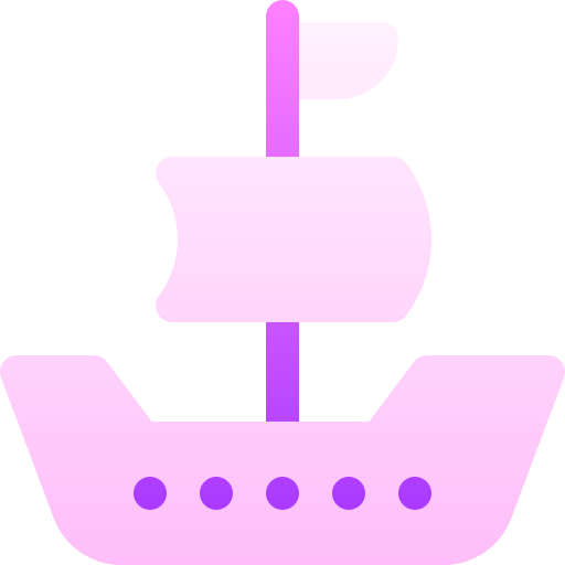 barco pirata Basic Gradient Gradient icono