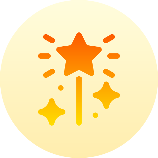 Magic wand Basic Gradient Circular icon