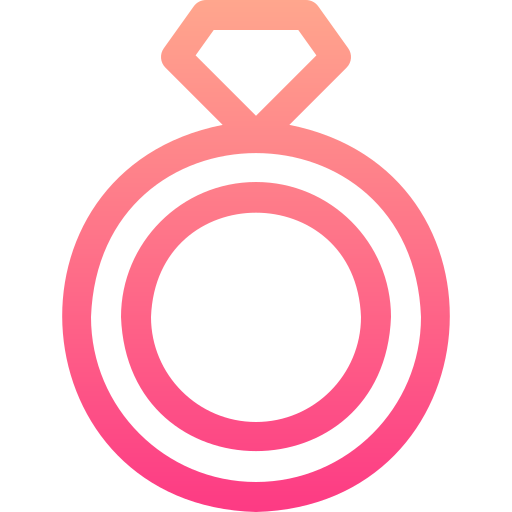 anillo Basic Gradient Lineal color icono