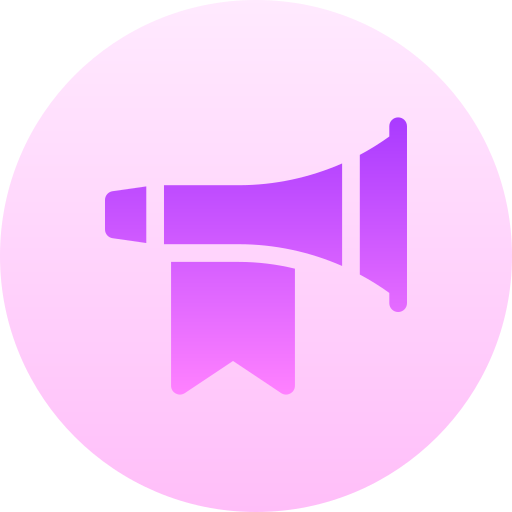 horn Basic Gradient Circular icon