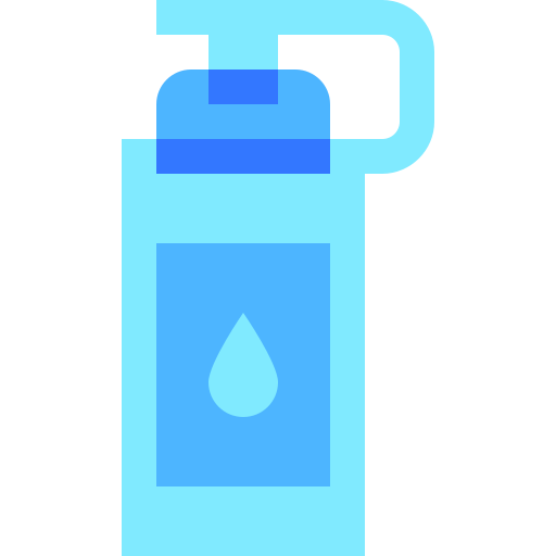 garrafa de agua Basic Sheer Flat Ícone