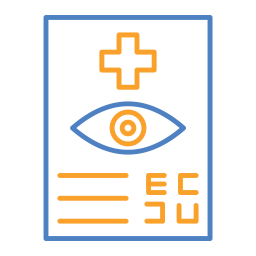 Eye test Generic Outline Color icon