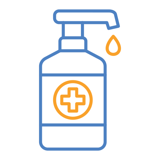 Hand sanitizer Generic Outline Color icon