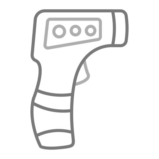 thermometer pistool Generic Grey icoon