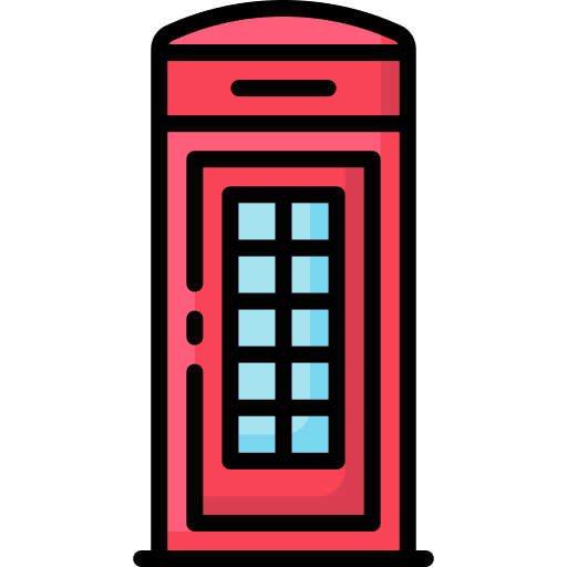 telefonzelle Special Lineal color icon