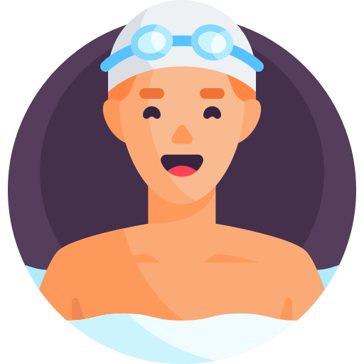 schwimmer Detailed Flat Circular Flat icon