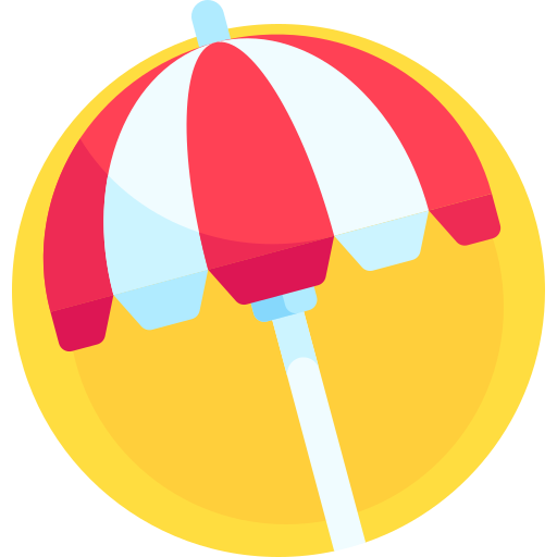 ombrellone Detailed Flat Circular Flat icona