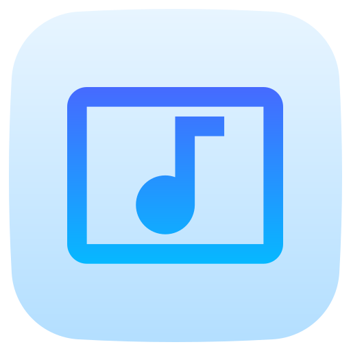 Music video Generic Flat Gradient icon