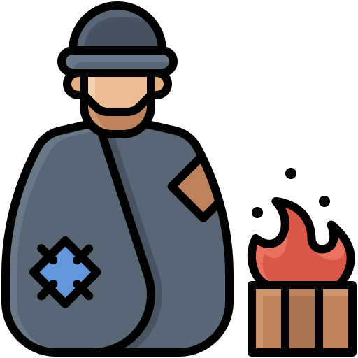Homeless Generic Outline Color icon