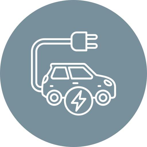 elektroauto Generic Flat icon