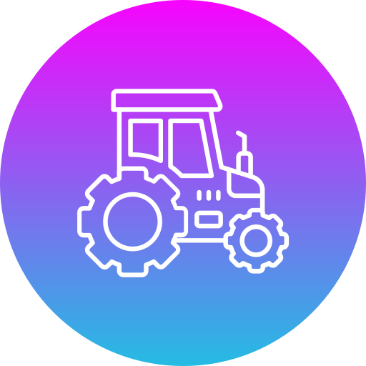 tractor Generic Flat Gradient icoon