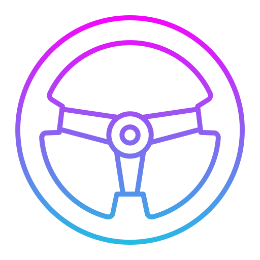 Steering wheel Generic Gradient icon