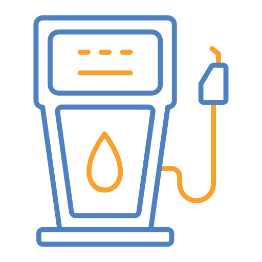 bomba de gasolina Generic Outline Color icono