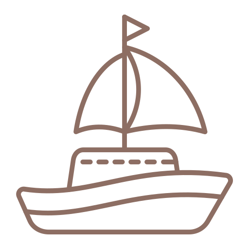 Sailboat Generic Simple Colors icon