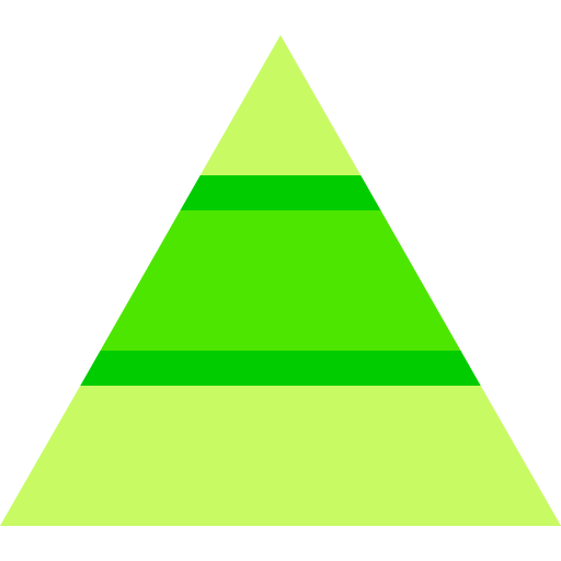 pirâmide Basic Sheer Flat Ícone