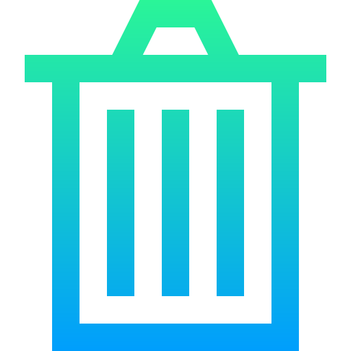 쓰레기 Super Basic Straight Gradient icon