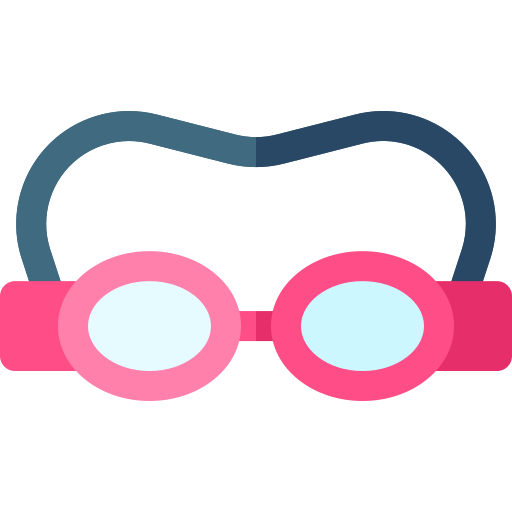 schwimmbrille Basic Rounded Flat icon