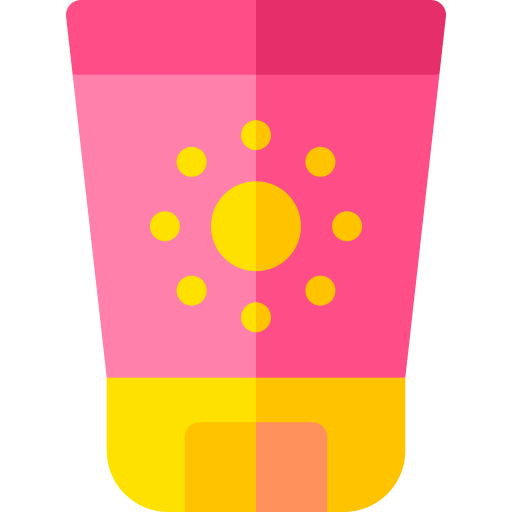Sun cream Basic Rounded Flat icon
