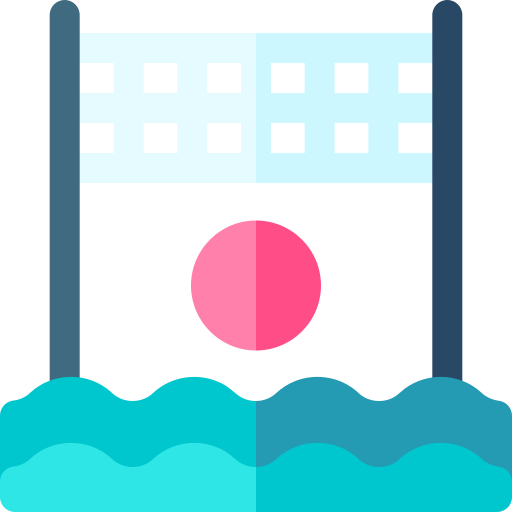 Water volleyball Basic Rounded Flat icon