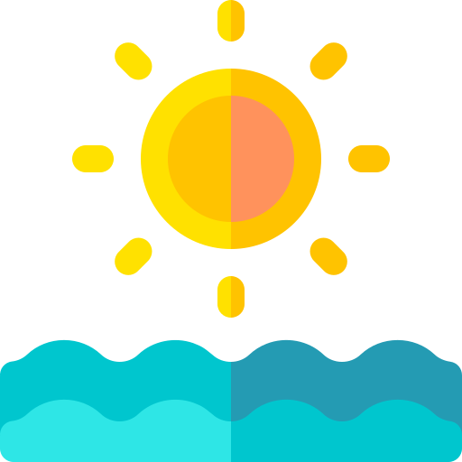 Солнце Basic Rounded Flat иконка