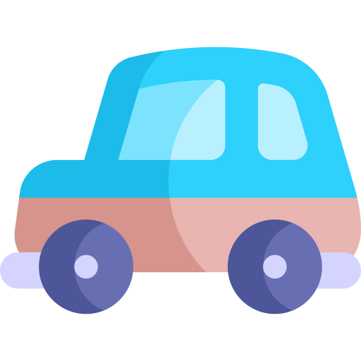 자동차 Kawaii Flat icon