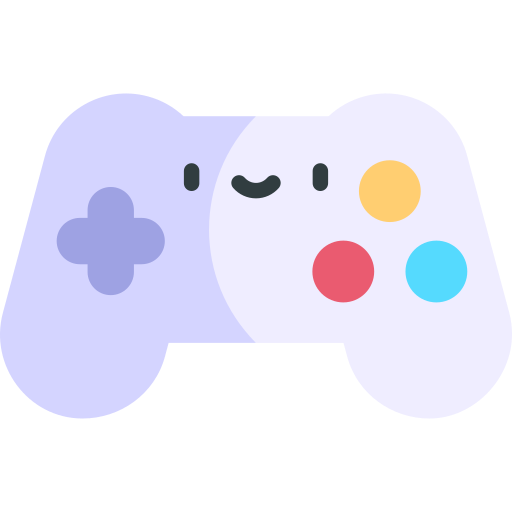 control de juego Kawaii Flat icono