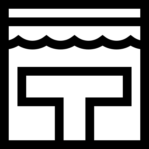 pistas de natação Basic Straight Lineal Ícone