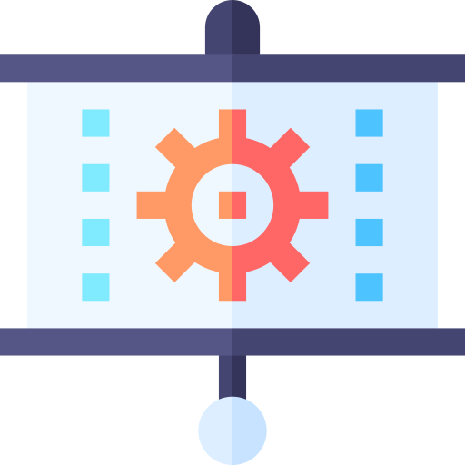 Presentation Basic Straight Flat icon