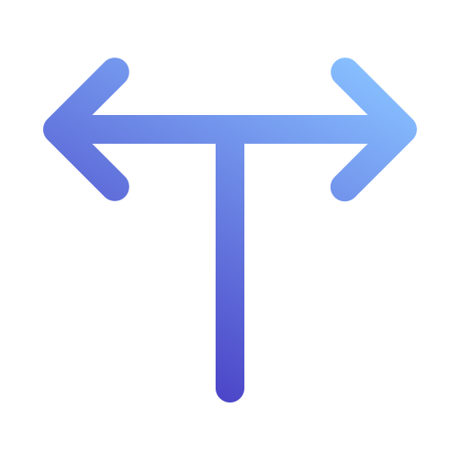 t-splitsing Generic Gradient icoon