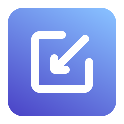 最小化する Generic Blue icon