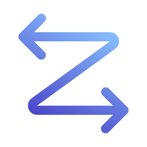 zickzack-pfeil Generic Gradient icon