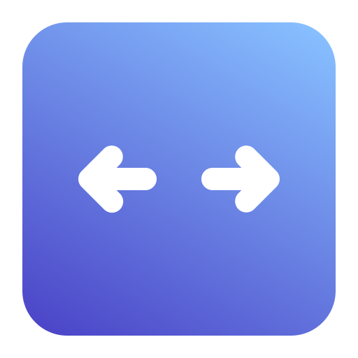 zwei pfeile Generic Blue icon