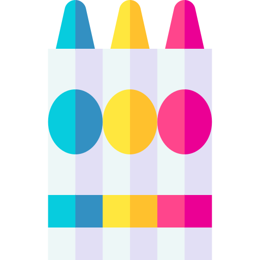 Crayon Basic Straight Flat icon