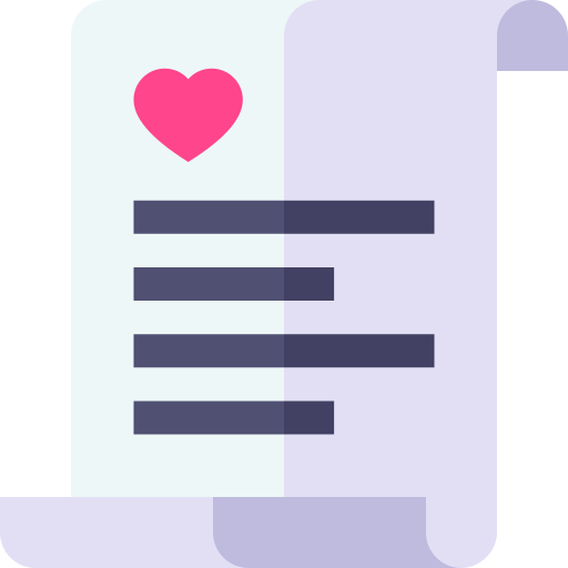 Poetry Basic Straight Flat icon