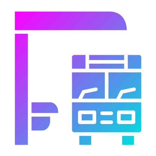 przystanek autobusowy Generic Flat Gradient ikona