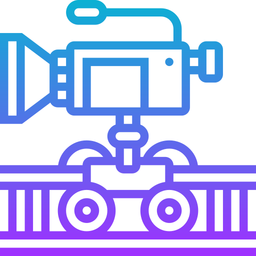 Camera dolly Meticulous Gradient icon