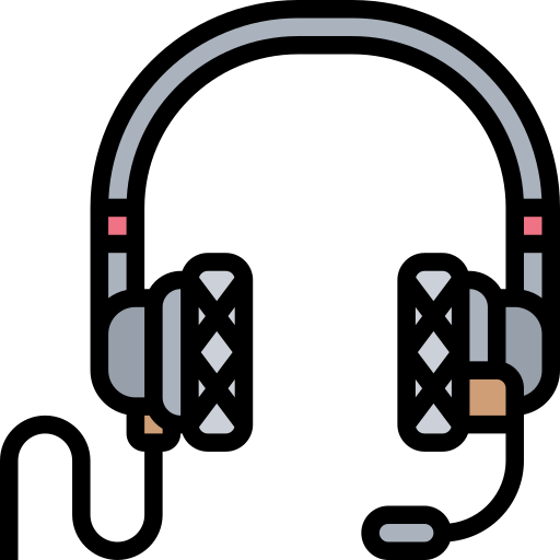 Headphone Meticulous Lineal Color icon