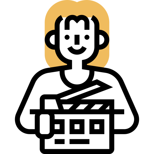カチンコ Meticulous Yellow shadow icon