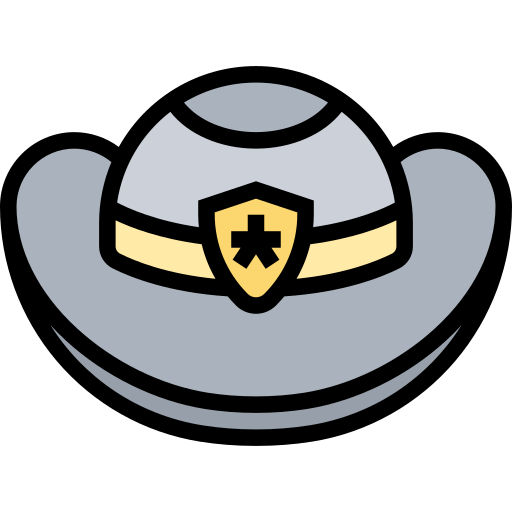 sombrero de vaquero Meticulous Lineal Color icono