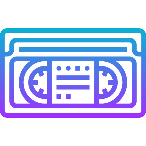 cassette audio Meticulous Gradient Icône