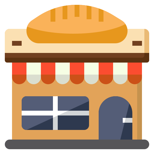 Bakery shop Surang Flat icon