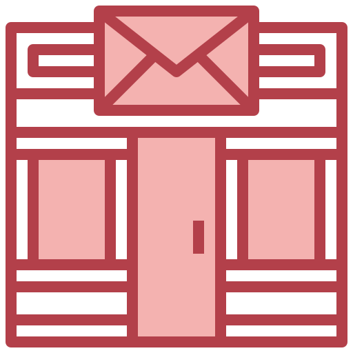 Post office Surang Red icon