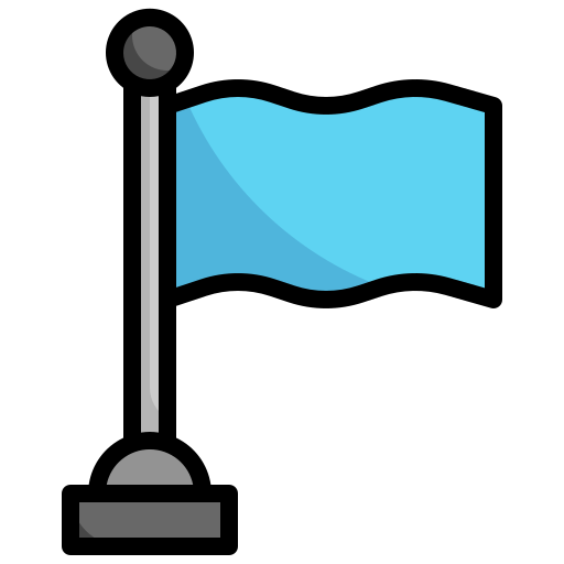 drapeau Surang Lineal Color Icône