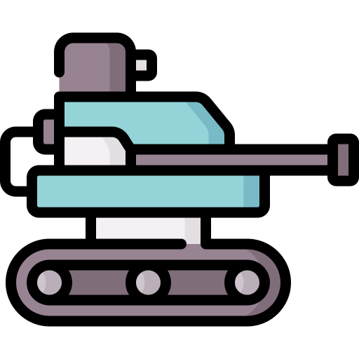 robot militar Special Lineal color icono