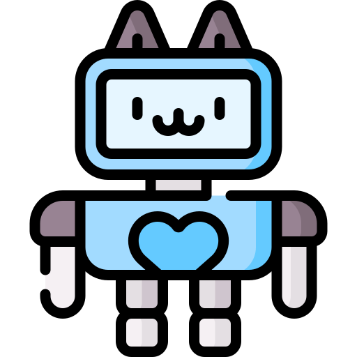 Кот-робот Special Lineal color иконка