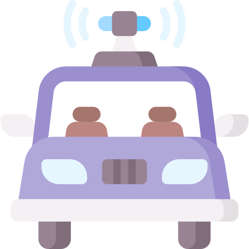 autonomiczny samochód Special Flat ikona