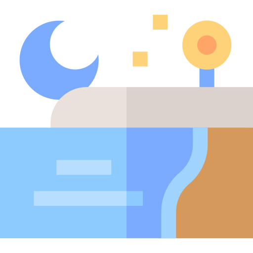 Beach Basic Straight Flat icon