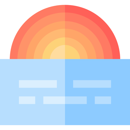 Sunset Basic Straight Flat icon